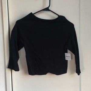 Free People black crop top
